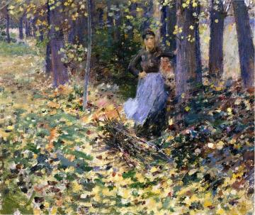 Autumn Sunlight Artwork by Theodore Robinson