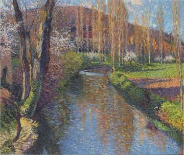 Le Vert en aval de Labastide-du-Vert Artwork by Henri Martin