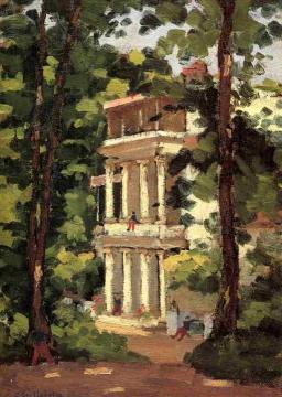 Yerres, Colonnade of the 'Casin' Artwork by Gustave Caillebotte