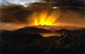 The After Glow Artwork by Frederic Edwin Church