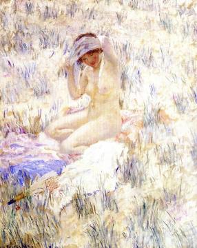 On the Dunes Artwork by Frederick Carl Frieseke