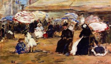 Trouville, the Nursemaid Artwork by Eugène-Louis Boudin