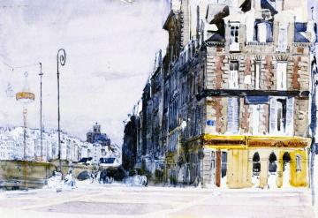 Near the Pont d'Arcole, Paris Artwork by David Cox