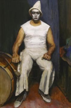 Clown With Drum Artwork by Walt Kuhn