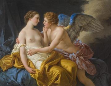 Amor And Psyche Artwork by Louis Jean François Lagrenée