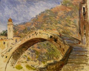 Bridge at Dolceacqua Artwork by Claude Oscar Monet