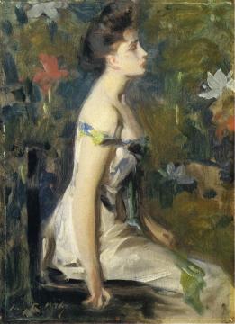 White Shoulders Artwork by Irving R. Wiles