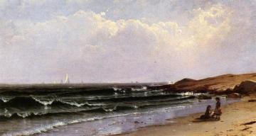 Children at the Seashore Artwork by Alfred Thompson Bricher