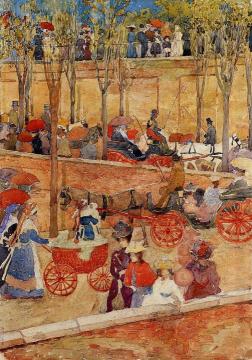 Afternoon, Pincian Hill Artwork by Maurice Prendergast
