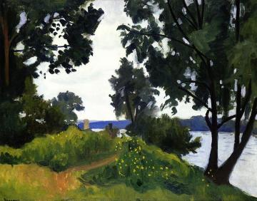 The Banks Of The Seine At Triel Artwork by Albert Marquet