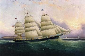 The Clipper Ship 'Sunrise' Artwork by James E. Buttersworth