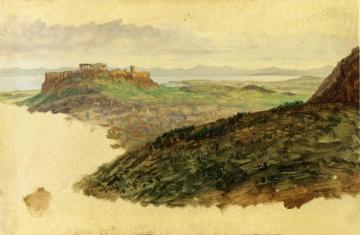 View of the Acropolis, Athens Artwork by Frederic Edwin Church