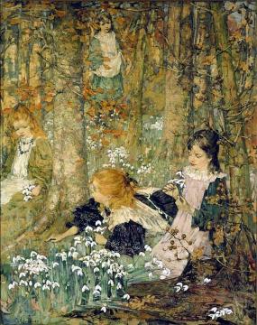 The Coming of Spring Artwork by Edward Atkinson Hornel