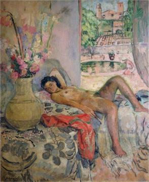 Reclining Nude Artwork by Henri Lebasque