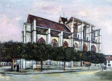 Eglise de Saint-Sulpice de Favieres Artwork by Maurice Utrillo