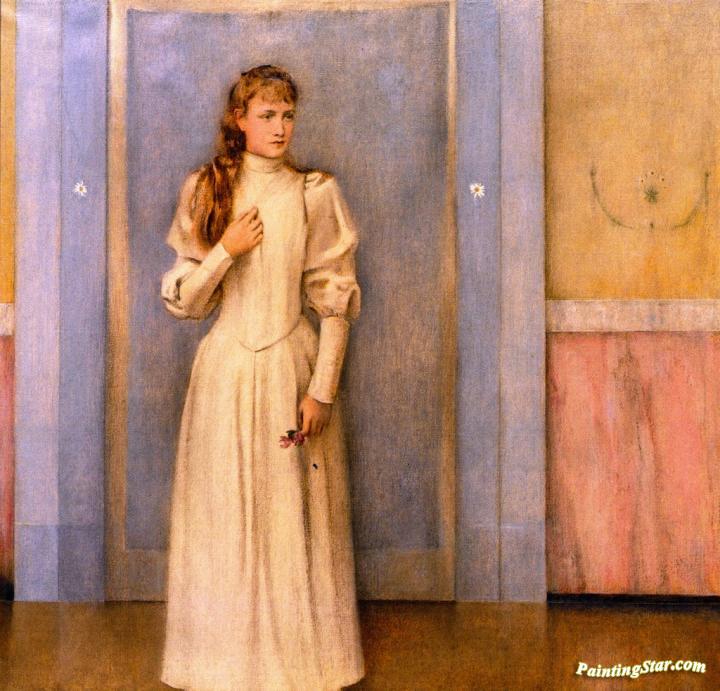 Posthumous Portrait Of Marguerite Landuyt Artwork by Fernand Khnopff