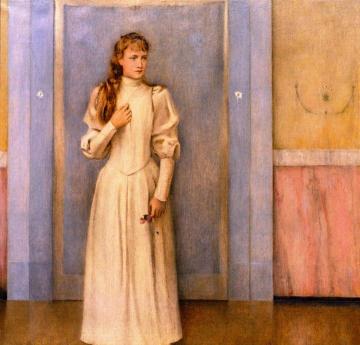 Posthumous Portrait Of Marguerite Landuyt Artwork by Fernand Khnopff