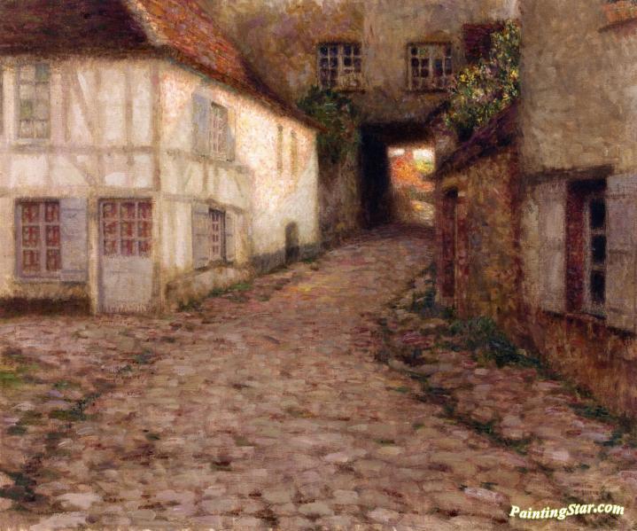 Old Houses, Gerberoy Artwork by Henri Le Sidaner