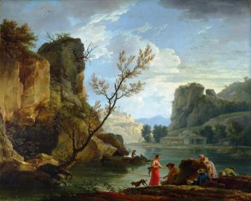 A River with Fishermen Artwork by Claude-Joseph Vernet