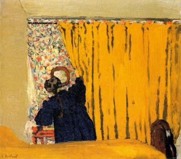 The Yellow Curtain Artwork by Edouard Vuillard