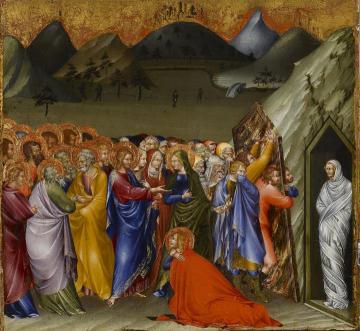 The Resurrection Of Lazarus Artwork by Giovanni di Paolo
