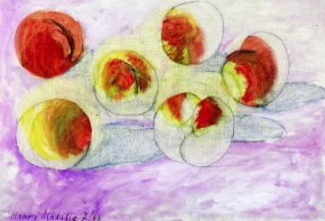 Peaches Artwork by Henri Matisse