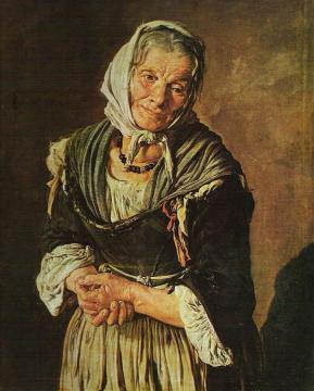 The Old Peasant Woman Artwork by Giacomo Ceruti