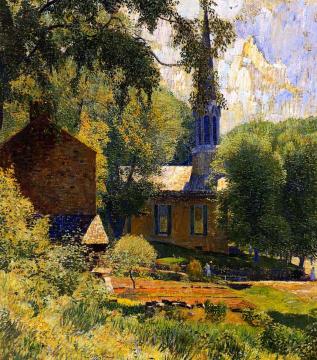 Church at Stockton Artwork by Daniel Garber