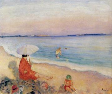 On the Beach Artwork by Henri Lebasque