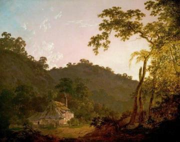 A Cottage in Needwood Forest, Staffordshire Artwork by Joseph Wright of Derby