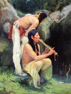 The Magic Flute Artwork by E. Irving Couse