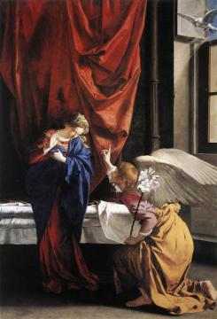 The Annunciation Artwork by Orazio Gentileschi