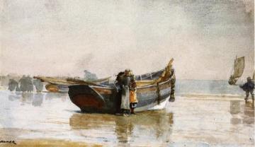 Looking Out to Sea Artwork by Winslow Homer