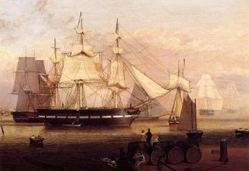 Boston Harbor Artwork by Fitz Hugh Lane