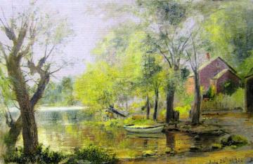 Alley Pond, Bayside, L.i. Artwork by Charles Henry Miller