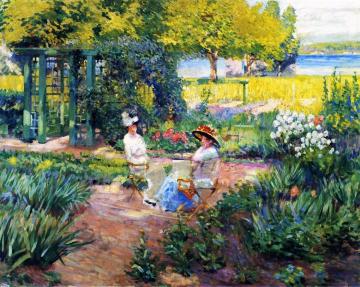 In The Garden Artwork by Alson Skinner Clark