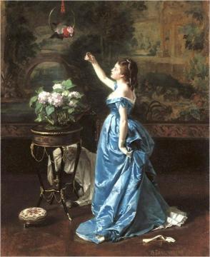 Exotic Companion Artwork by Auguste Toulmouche