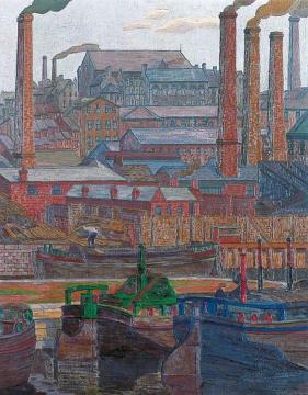 Leeds Canal Artwork by Charles Ginner