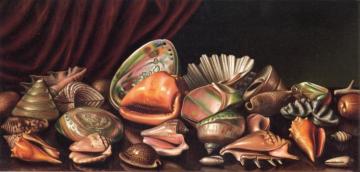 Still Life With Exotic Shells Artwork by Levi Wells Prentice