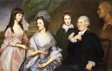 Robert Goldsborough And Family Artwork by Charles Willson Peale
