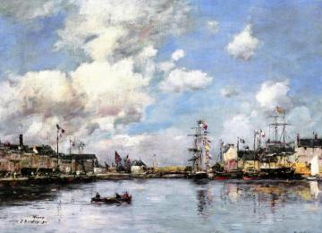 Fecamp, the Basin Artwork by Eugène-Louis Boudin