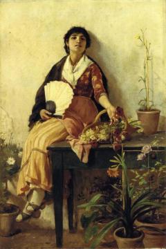 The Florentine Girl Artwork by Frank Duveneck
