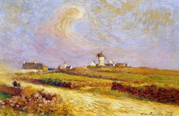 Moulin de la Mass, near Batz Artwork by Ferdinand du Puigaudeau