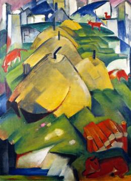 Alpine Scene Artwork by Franz Marc