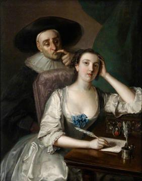 The Letter Writer Artwork by Philippe Mercier