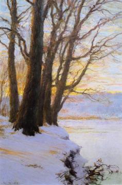 Hudson River Sunset Artwork by Walter Launt Palmer