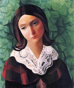 Portrait Of A Woman Artwork by Moise Kisling