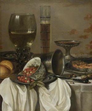 Still Life with Drinking Vessels Artwork by Pieter Claesz