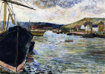 The Port of Rouen Artwork by Paul Gauguin
