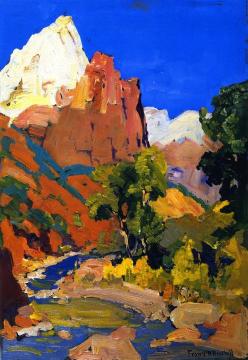 Zion National Park Artwork by Franz Bischoff